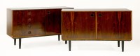 Lot 553 - A pair of Danish rosewood sideboards