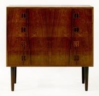 Lot 554 - A Danish rosewood chest of four drawers