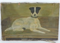 Lot 573 - 19th century School
RECLINING DOG
Signed and dated 1895