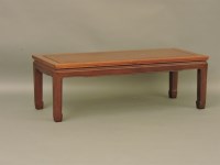 Lot 638 - A Chinese padouk opium table