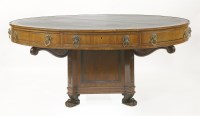 Lot 497 - A Regency mahogany drum table