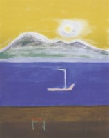 Lot 88 - Craigie Aitchison RA (1926-2009)
'GOAT FELL'