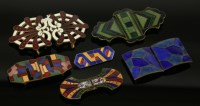 Lot 11 - A collection of Art Deco gilt metal buckles