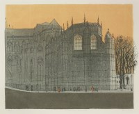 Lot 126 - Robert Tavener (1920-2004)
'WESTMINSTER ABBEY - HENRY VII CHAPEL'
Screenprint