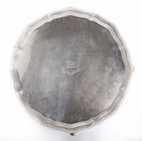Lot 82 - A silver salver