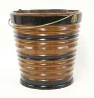 Lot 450 - An Anglo-Dutch Mahogany and ebonised peat bucket