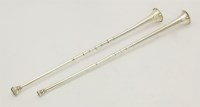 Lot 129 - Two novelty silver candle extinguishers