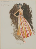 Lot 328 - Peter Shepherd
DRESS DESIGN FOR ANGELA RIPPON
