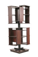 Lot 662 - A rotating rosewood bookshelf cabinet