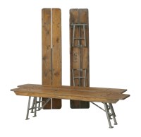 Lot 804 - A set of four pine benches