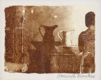 Lot 290 - Kenneth Rowntree (1915-1997)
GIRL UNDRESSING BY CANDLELIGHT
Monotype