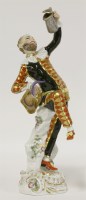 Lot 45 - A Meissen drunken Harlequin