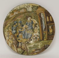 Lot 43 - A rare maiolica Dish