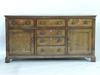 Lot 705 - A George III oak dresser base