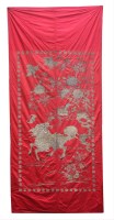 Lot 253 - A large silk Wall Hanging
