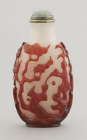 Lot 226 - A Peking overlay glass Snuff Bottle