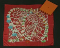 Lot 1053 - An Hermès silk scarf