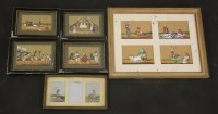 Lot 228 - Indian School: mica paintings