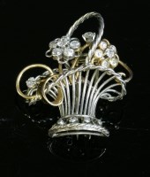 Lot 211 - A Continental platinum and gold