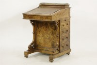 Lot 525 - Victorian burr walnut Davenport