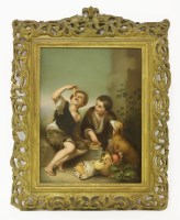 Lot 21 - A KPM Berlin porcelain plaque