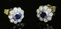 Lot 347 - A pair of two-colour gold