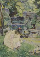 Lot 203 - David Woodlock (1842-1929)
'WHEN WOODS ARE GREEN'
Signed l.l.