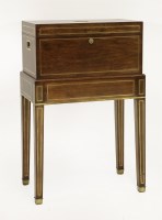 Lot 345 - A Benson & Hedges patent brass inlaid mahogany humidor