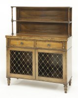 Lot 382 - A Regency rosewood chiffonier/desk