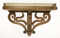 Lot 363 - A William IV mahogany wall bracket