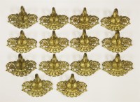 Lot 76 - Fourteen gilt bronze furniture handles