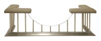 Lot 381 - A contemporary polished steel club fender