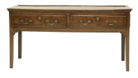 Lot 311 - A George III oak dresser base