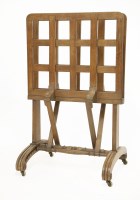 Lot 385 - A Victorian oak folio stand