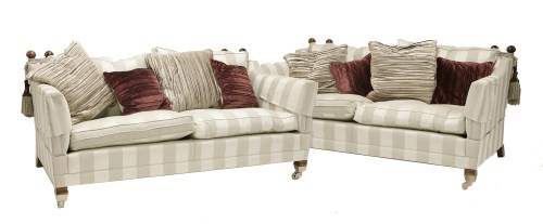 Lot 386 - A pair of Duresta sofas