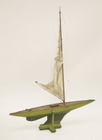 Lot 70 - An Edwardian wooden pond yacht