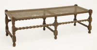 Lot 313 - A James II-style oak stool
