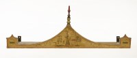 Lot 402 - A George III pine pelmet or overdoor