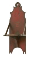 Lot 315 - An oak and painted wall bracket