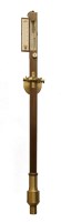 Lot 296 - A mahogany marine barometer