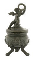 Lot 56 - An Italian bronze inkwell