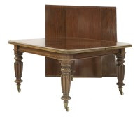 Lot 412 - A Victorian mahogany pull-out extending dining table