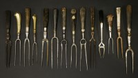 Lot 33 - Fourteen two-pronged forks