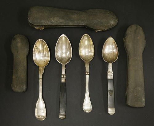Lot 35 - Four folding spoons