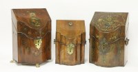 Lot 48 - A George III mahogany knife box
