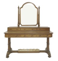 Lot 327 - A Victorian mahogany dressing table