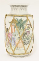 Lot 353 - A Chinese famille rose vase