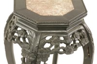 Lot 359 - A Chinese black wood stand