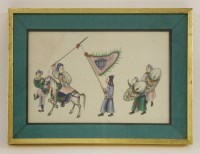 Lot 360 - Two Chinese pith paper paintings