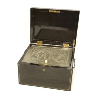 Lot 282 - A Chinese Fuzhou tea canister and liner